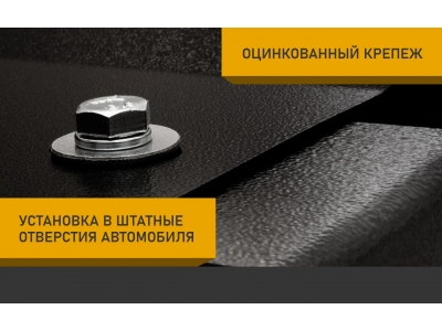 Защита картера для BAW Tonik 2010-н.в. 1.3 MT бензин NLZ сталь с крепежом / Баф Тоник